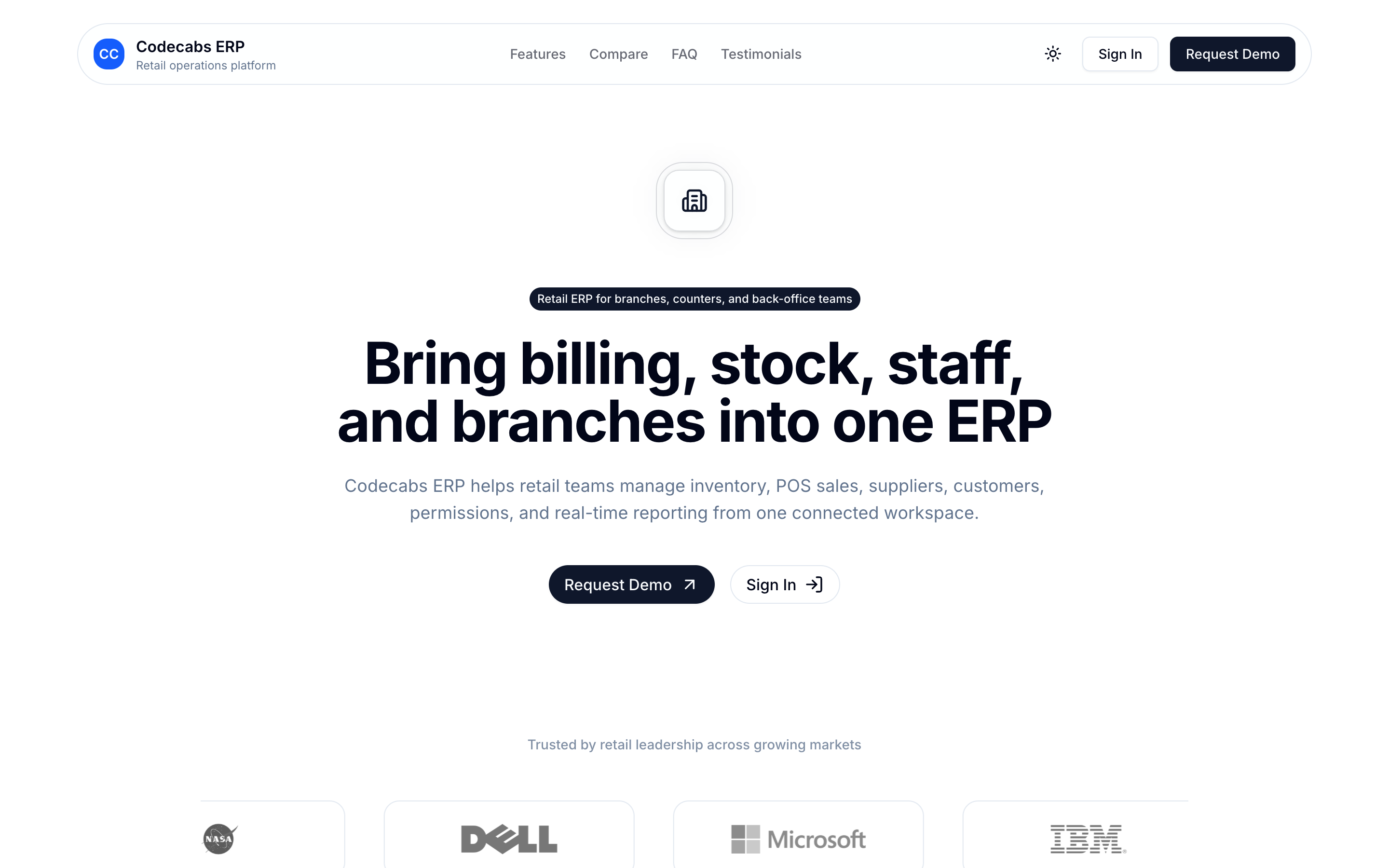 CodeCabs ERP — Retail Operations Platform